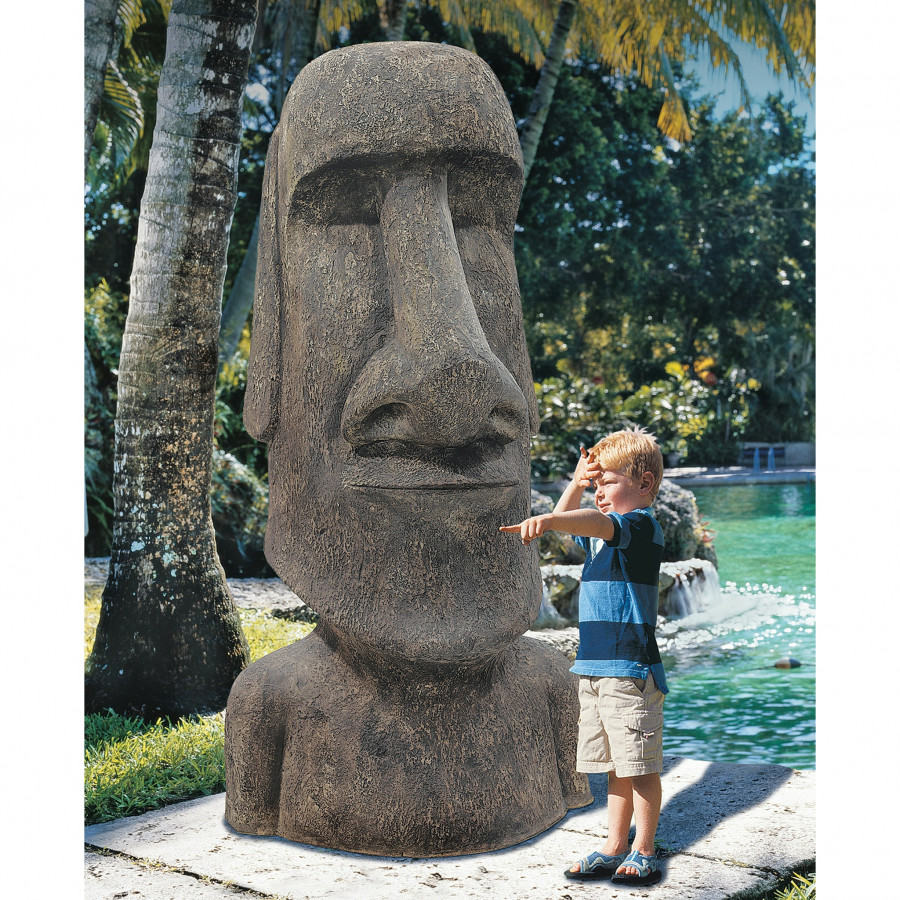 Toscano Easter Island Ahu Akivi Moai Monolith Statue - Giant
