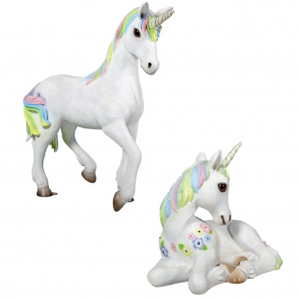 Toscano - Shimmer and Sparkle the Magical Mystical Unicorn Statues