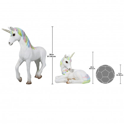 Toscano - Shimmer and Sparkle the Magical Mystical Unicorn Statues