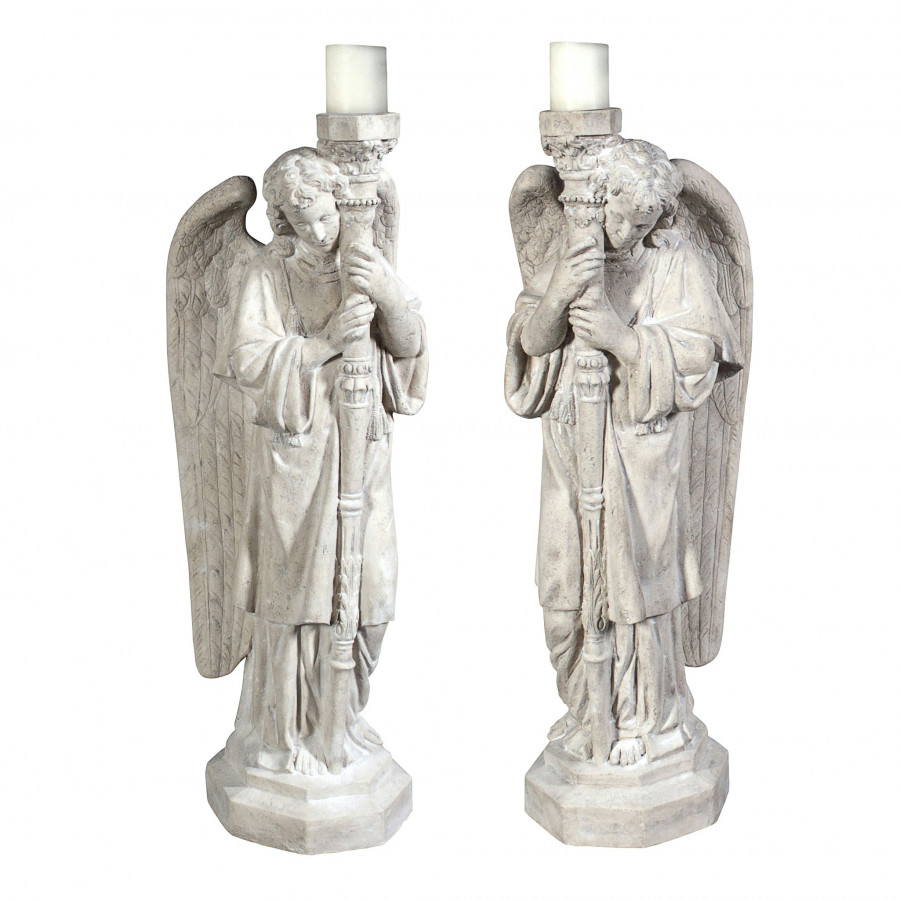 Toscano - Set of Padova Guardian Angel Statues in Left and Right