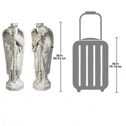 Toscano - Set of Padova Guardian Angel Statues in Left and Right