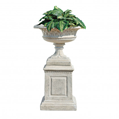 Toscano - Larkin Arts and Crafts Architectural Garden Urn with Plinth