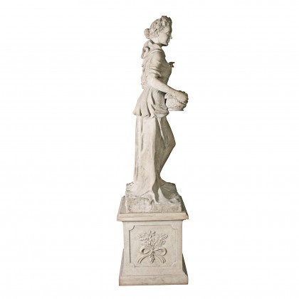 Toscano - The Four Goddesses of the Seasons Spring Statue with Plinth