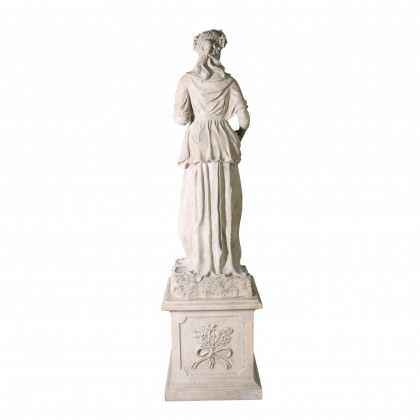 Toscano - The Four Goddesses of the Seasons Spring Statue with Plinth