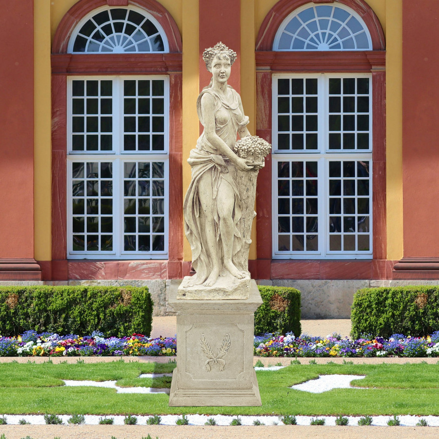 Toscano - The Four Goddesses of the Seasons Autumn Statue with Plinth