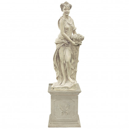 Toscano - The Four Goddesses of the Seasons Autumn Statue with Plinth
