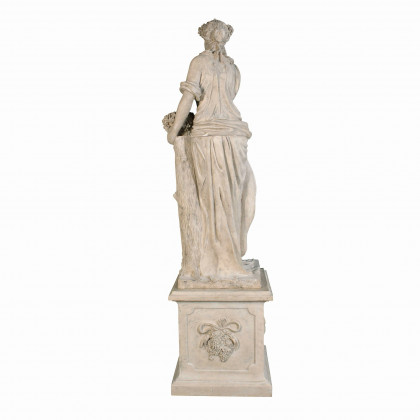 Toscano - The Four Goddesses of the Seasons Autumn Statue with Plinth