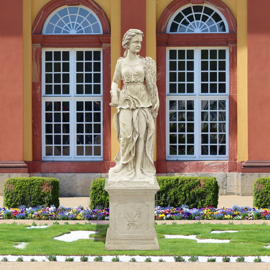 Toscano - The Four Goddesses of the Seasons Summer Statue with Plinth