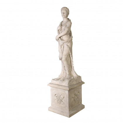 Toscano - The Four Goddesses of the Seasons Winter Statue with Plinth