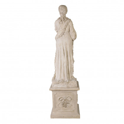 Toscano - The Four Goddesses of the Seasons Winter Statue with Plinth