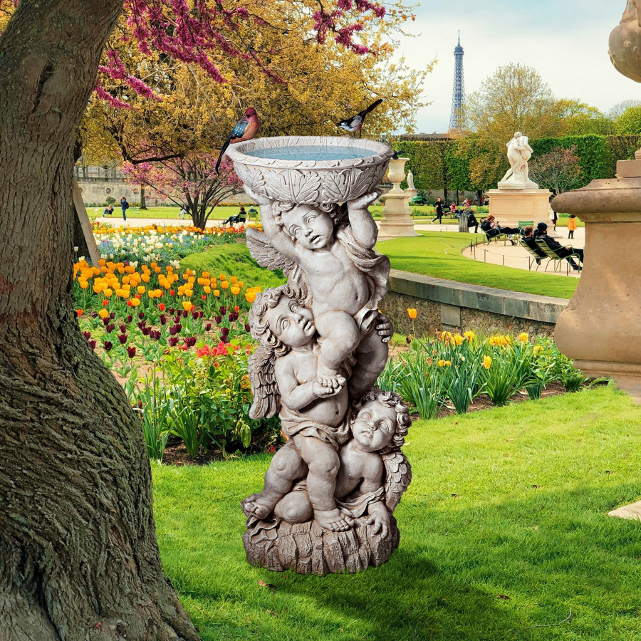 Toscano - Three Cherubs with Urn Statue