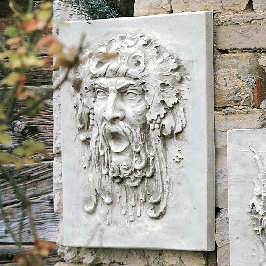 Toscano - Opimus Italian-Style Greenmen Wall Sculpture in Large