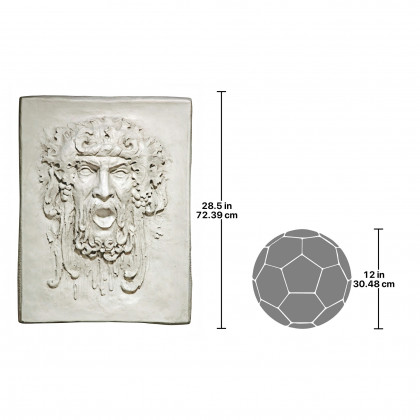 Toscano - Opimus Italian-Style Greenmen Wall Sculpture in Large