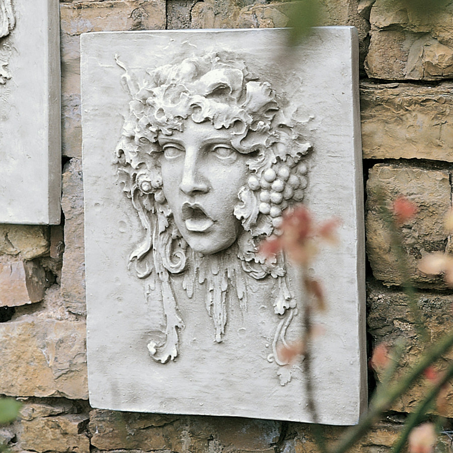Toscano - Vappa Italian-Style Greenmen Wall Sculpture in Large