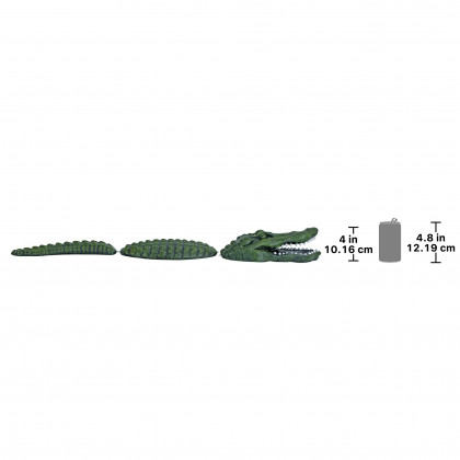 Toscano - Fearless Lawn Gator of the Castle Moat Statue
