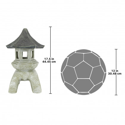 Toscano Asian Temple Pagoda Lantern Statue - Large