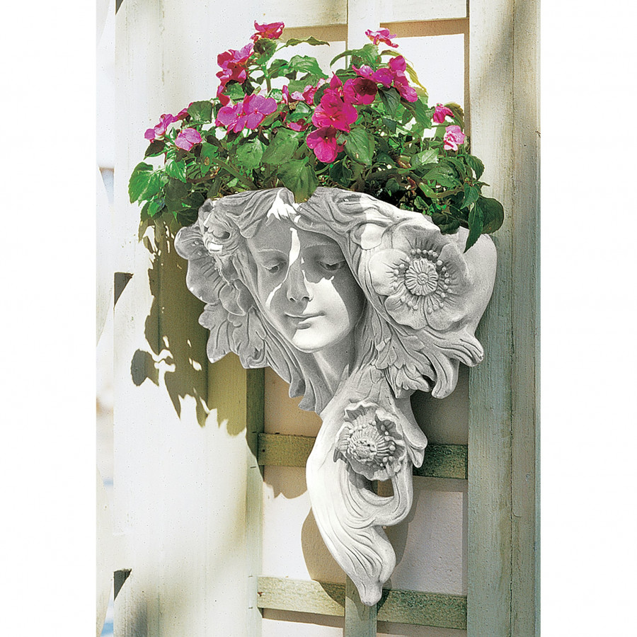 Toscano French Greenmen Planter Wall Sculpture - Le Printemps