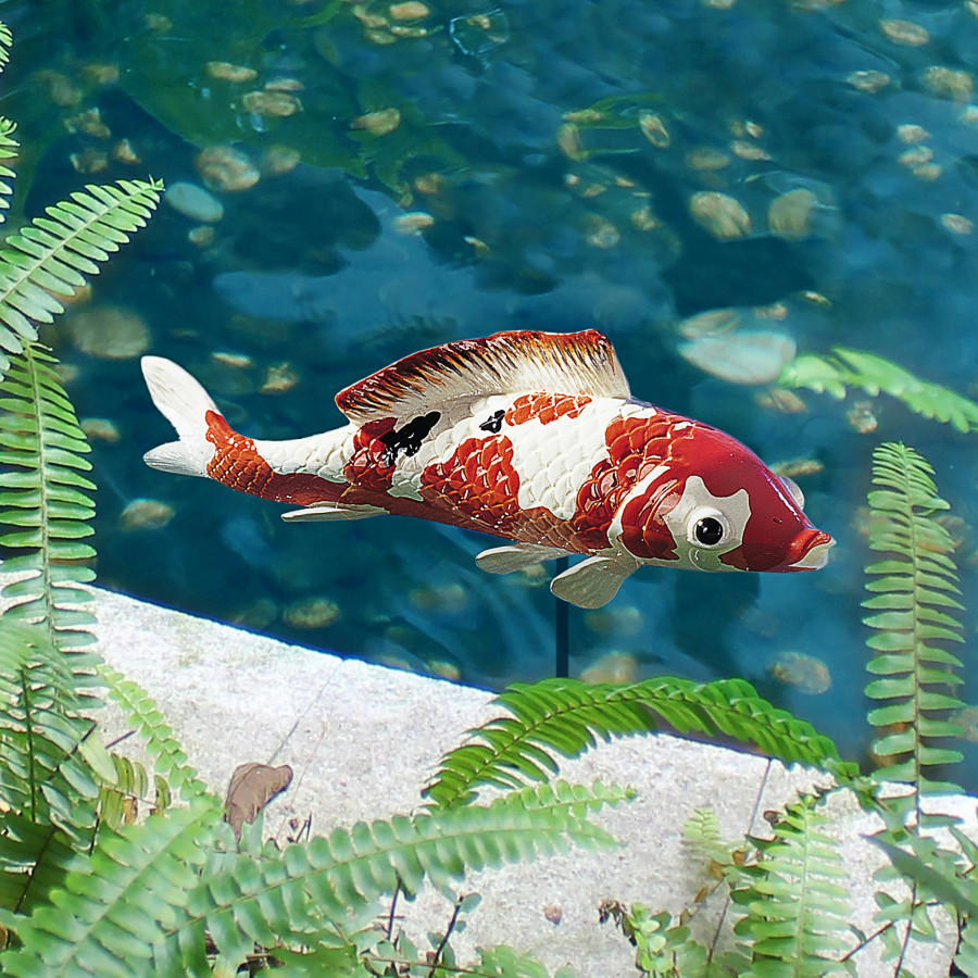 Toscano - Japanese Floating Koi Fish Statue