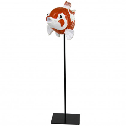 Toscano Japanese Floating Koi Fish Statue - Large