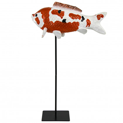 Toscano Japanese Floating Koi Fish Statue - Large