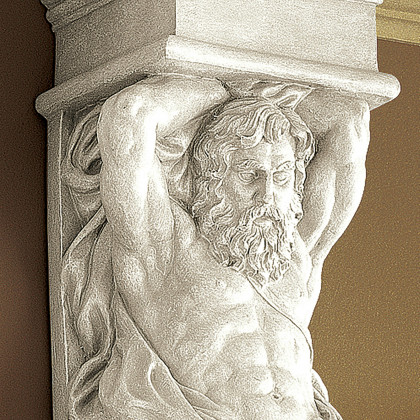 Toscano - Telamon Wall Sculpture in Male