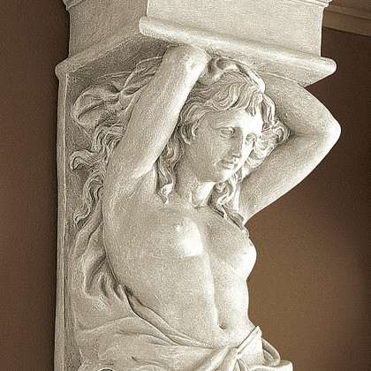 Toscano - Caryatid Female Wall Sculpture
