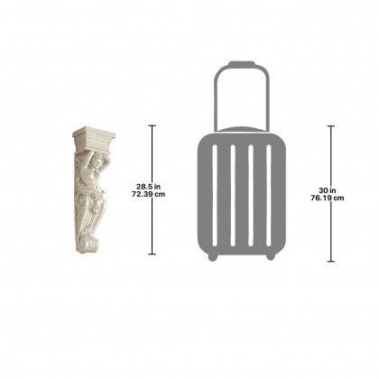 Toscano - Caryatid Female Wall Sculpture