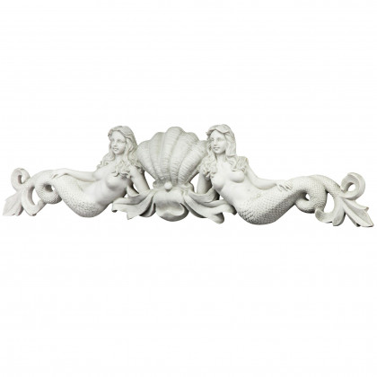 Toscano - Mermaid Sculptural Wall Pediment