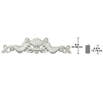 Toscano - Mermaid Sculptural Wall Pediment
