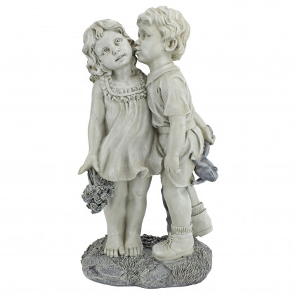 Toscano - Young Sweethearts Kissing Children Garden Statue
