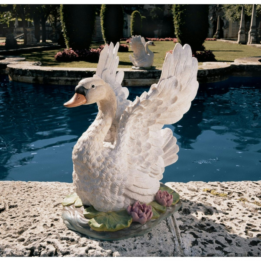 Toscano - The Majesty of Swan Lake Sculpture