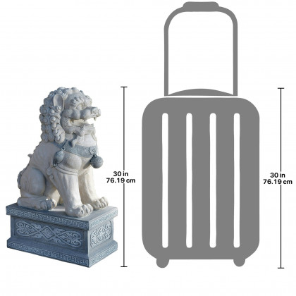 Toscano - Giant Foo Dog of the Forbidden City Statue