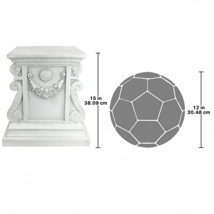 Toscano - Classic Statuary Plinth Base in Large