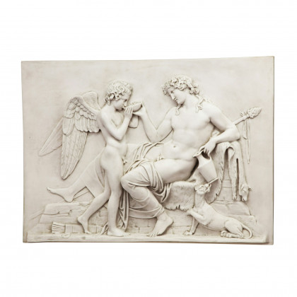 Toscano - Eros and Dionysus High Relief Frieze Wall Sculpture