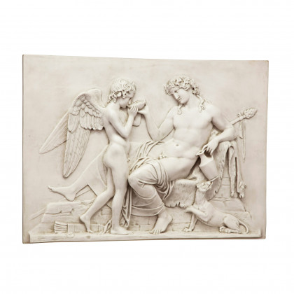 Toscano - Eros and Dionysus High Relief Frieze Wall Sculpture