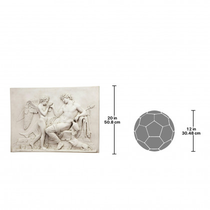 Toscano - Eros and Dionysus High Relief Frieze Wall Sculpture