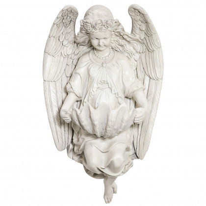Toscano - Brixton Abbey Angel Shell Font Wall Sculpture