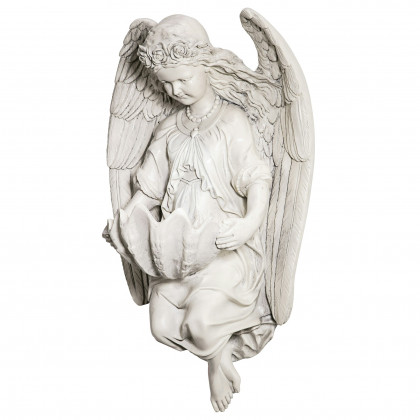 Toscano - Brixton Abbey Angel Shell Font Wall Sculpture