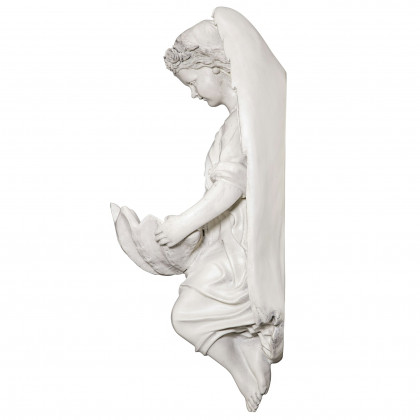 Toscano - Brixton Abbey Angel Shell Font Wall Sculpture