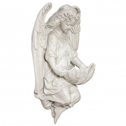 Toscano - Brixton Abbey Angel Shell Font Wall Sculpture
