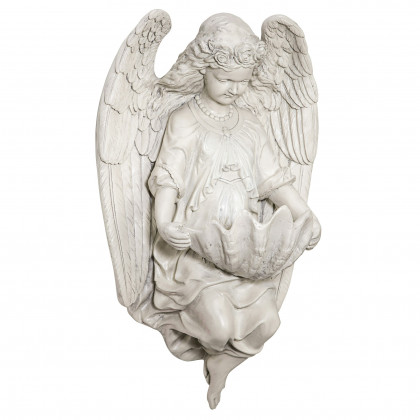 Toscano - Brixton Abbey Angel Shell Font Wall Sculpture