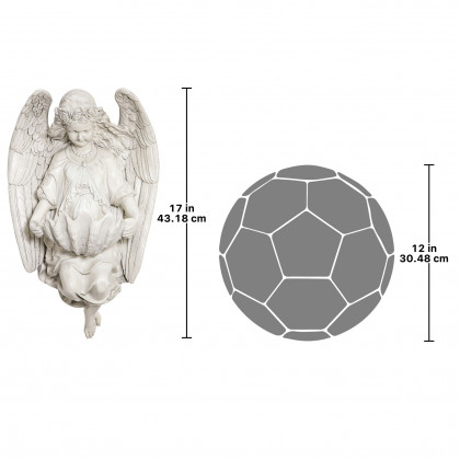 Toscano - Brixton Abbey Angel Shell Font Wall Sculpture