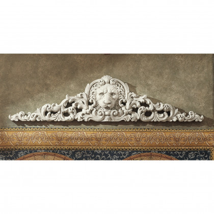 Toscano - Remoulage Lion Sculptural Wall Pediment