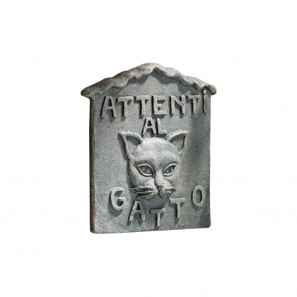 Toscano - Beware of Cat Italian Wall Sculpture in Attenti al Gatto