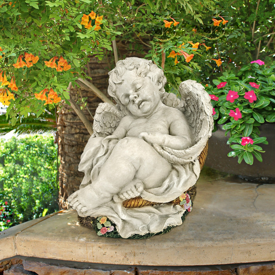 Toscano Afternoon Nap Angel Statue - Medium