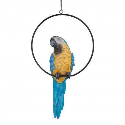 Toscano Polly in Paradise Parrot on Ring Perch - Large
