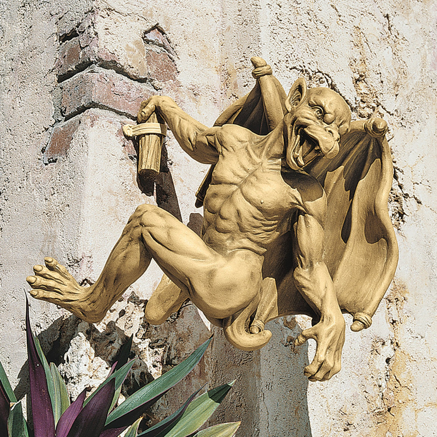 Toscano - Gaston the Climbing Gothic Gargoyle Statue