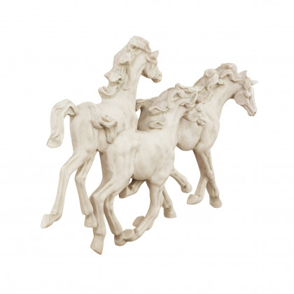 Toscano - Los Tres Caballos del Castillo Alomar Horse Wall Sculpture