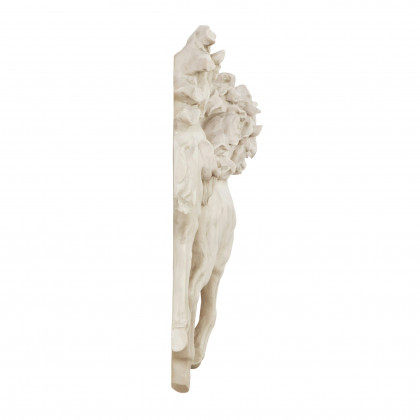 Toscano - Los Tres Caballos del Castillo Alomar Horse Wall Sculpture
