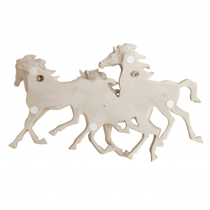 Toscano - Los Tres Caballos del Castillo Alomar Horse Wall Sculpture